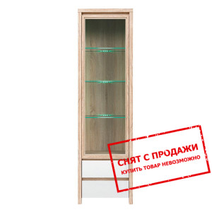 Витрина Каспиан Дуб сонома/белый глянец REG1W2S BR...